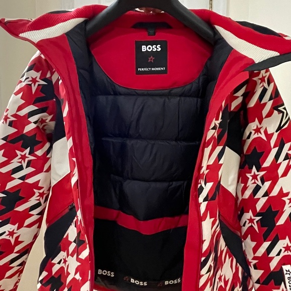 BOSS Red and White Star Pattern Jacket - Picture 3 of 4